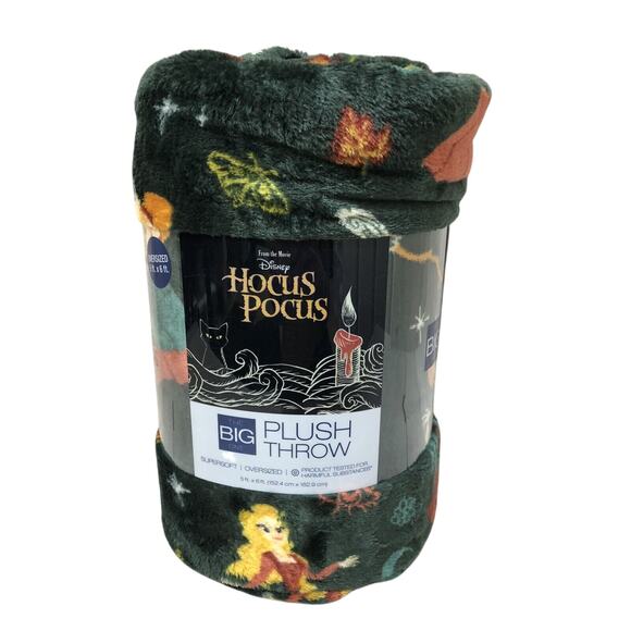 The Big One Hocus Pocus Halloween Oversized Super Soft Throw 5'x6' Plush Blanket - Picture 2 of 8